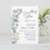 Invitation de douche de mariage florale Bohème Que (Debout devant)