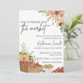 Invitation de douche de mariage Fresh Off The Mark (Debout devant)