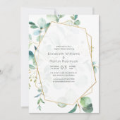 Invitation de douche de mariage géométrique pastel (Devant)