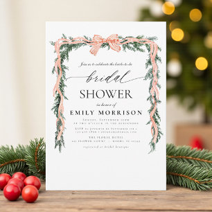 Invitation de douche de mariage hivernale à l'aqua