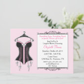 Invitation de douche de mariage lingerie (Debout devant)