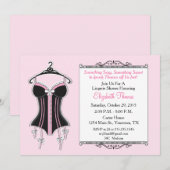 Invitation de douche de mariage lingerie (Devant / Derrière)