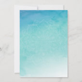 Invitation de douche de mariage Mandala Aquarelle (Dos)