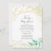Invitation de douche de mariage ou de bébé à trave (Devant)