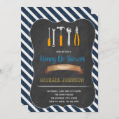 Invitation de douche de marié chéri fais (Devant / Derrière)