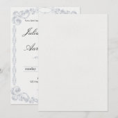 Invitation de douche de mariée  (Devant / Derrière)