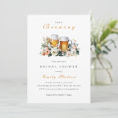 Invitation de douche de mariée à la bière Love is (Debout devant)