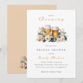 Invitation de douche de mariée à la bière Love is (Devant / Derrière)