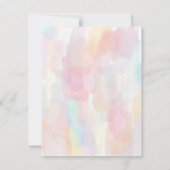 Invitation de douche de mariée à l'aquarelle paste (Dos)
