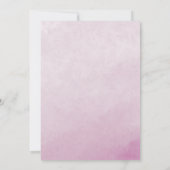 Invitation de douche de mariée à l'aquarelle Pivoi (Dos)
