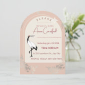 Invitation de douche de mariée arquée moderne Boho (Debout devant)