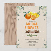 Invitation de douche de mariée aux agrumes (Devant / Derrière)