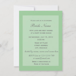Invitation de douche de mariée aux fleurs de tulip