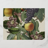 Invitation de douche de mariée aux fruits d'hiver (Verso)