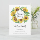 Invitation de douche de mariée aux tournesols (Debout devant)