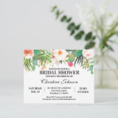 Invitation de douche de mariée avec succulentes, c (Debout devant)