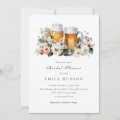 Invitation de douche de mariée bière en cours de b (Devant)