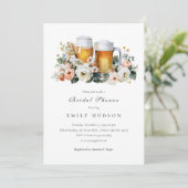 Invitation de douche de mariée bière en cours de b (Debout devant)