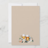 Invitation de douche de mariée bière en cours de b (Dos)