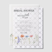 Invitation de douche de mariée Bohème aux fleurs s (Décalage (Invitation))
