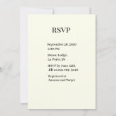 Invitation de douche de mariée côtière de plage (Dos)