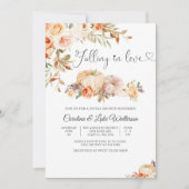 Invitation de douche de mariée d'automne (Devant)