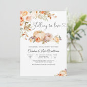 Invitation de douche de mariée d'automne (Debout devant)