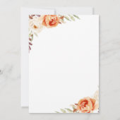 Invitation de douche de mariée d'automne (Dos)