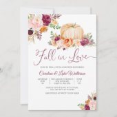 Invitation de douche de mariée d'automne (Devant)