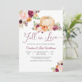 Invitation de douche de mariée d'automne (Debout devant)
