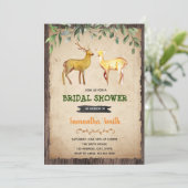 Invitation de douche de mariée de chasse de cerf (Debout devant)