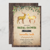Invitation de douche de mariée de chasse de cerf (Devant / Derrière)