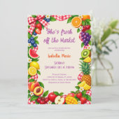 Invitation de douche de mariée de maraîchers frais (Debout devant)