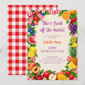 Invitation de douche de mariée de maraîchers frais (Devant / Derrière)