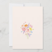 Invitation de douche de mariée de marché d'aquarel (Dos)