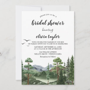 Invitation de douche de mariée de Rocky Mountain