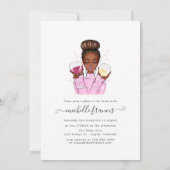 Invitation de douche de mariée dégustation de vin (Dos)