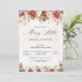 Invitation de douche de mariée d'hiver (Debout devant)