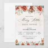 Invitation de douche de mariée d'hiver (Devant / Derrière)