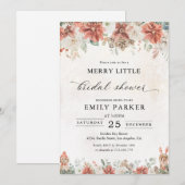 Invitation de douche de mariée d'hiver (Devant / Derrière)