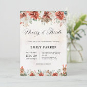 Invitation de douche de mariée d'hiver (Debout devant)