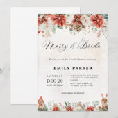 Invitation de douche de mariée d'hiver (Devant / Derrière)