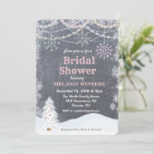 Invitation de douche de mariée d'hiver (Debout devant)