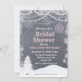 Invitation de douche de mariée d'hiver (Devant)
