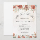 Invitation de douche de mariée d'hiver (Devant / Derrière)