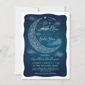 Invitation de douche de mariée Elégante Au-Dessus  (Devant)