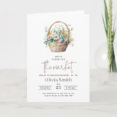 Invitation de douche de mariée En dehors du Marché (Devant)