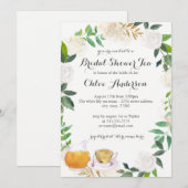 Invitation de douche de mariée en forme de couronn (Devant / Derrière)