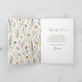 Invitation de douche de mariée Fleur sauvage (Intérieur)