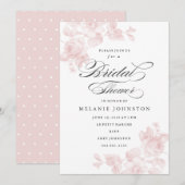 Invitation de douche de mariée florale vintage (Devant / Derrière)